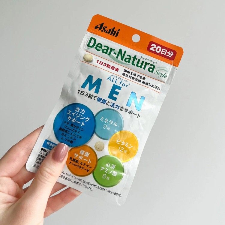 Asahi Dear-Natura All for men Вітаміни для чоловіків на 20 днів - zdorova planeta  