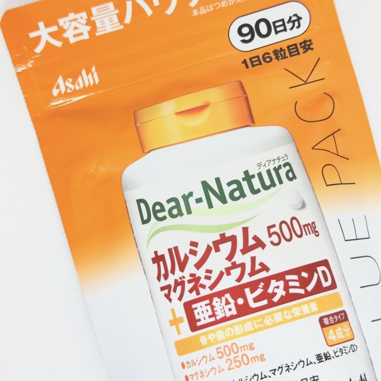 Asahi Dear-Natura кальций, магний, цинк и витамин D на 90 дней. - zdorova planeta 02